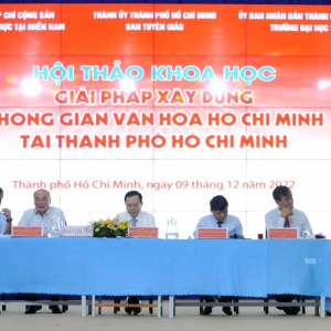 Hội thảo khoa học “Giải pháp xây dựng không gian văn hóa Hồ Chí Minh tại Thành phố Hồ Chí Minh”