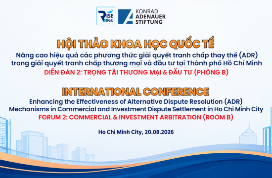 Viện RISE trân trọng cảm ơn Quý Đại biểu, Chuyên gia và Khách mời tham dự Hội thảo ADR 2026