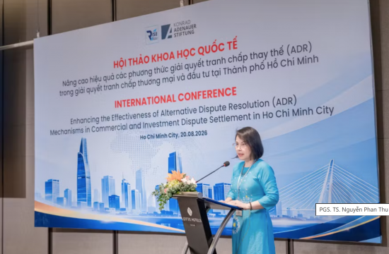 HỘI THẢO KHOA HỌC QUỐC TẾ “Nâng cao hiệu quả các phương thức giải quyết tranh chấp thay thế (ADR) trong giải quyết tranh chấp thương mại và đầu tư tại Thành phố Hồ Chí Minh”