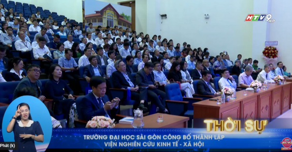 TRƯỜNG ĐẠI HỌC SÀI GÒN CÔNG BỐ THÀNH LẬP VIỆN NGHIÊN CỨU KINH TẾ - XÃ HỘI.